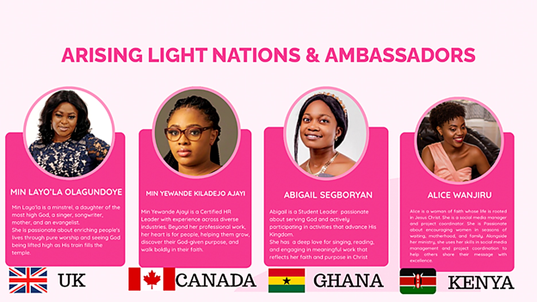 Arising Light Nations Ambassadors